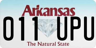 AR license plate 011UPU