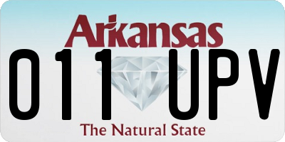 AR license plate 011UPV