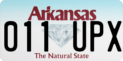 AR license plate 011UPX