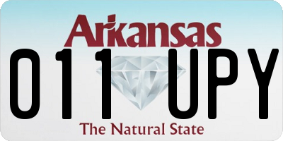 AR license plate 011UPY