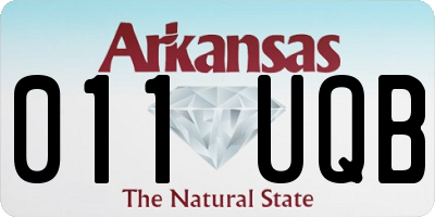 AR license plate 011UQB