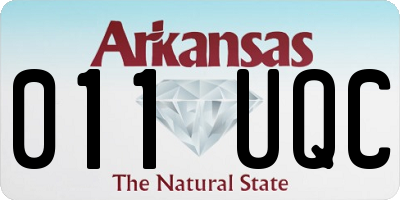AR license plate 011UQC