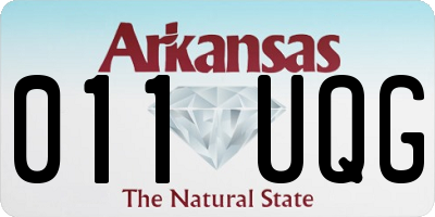 AR license plate 011UQG