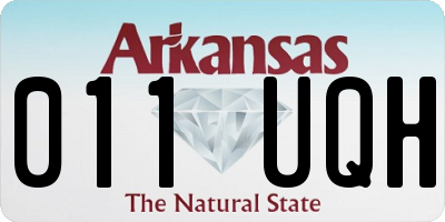 AR license plate 011UQH