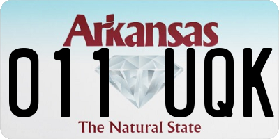 AR license plate 011UQK