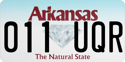 AR license plate 011UQR
