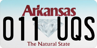 AR license plate 011UQS