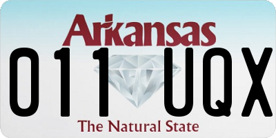 AR license plate 011UQX