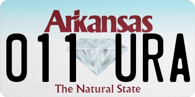 AR license plate 011URA