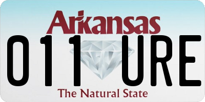 AR license plate 011URE