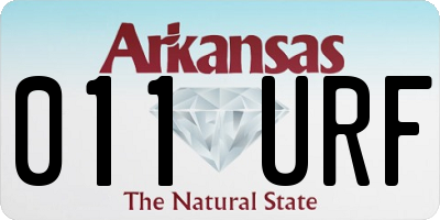 AR license plate 011URF