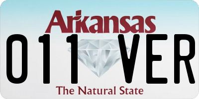 AR license plate 011VER