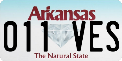 AR license plate 011VES