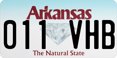AR license plate 011VHB