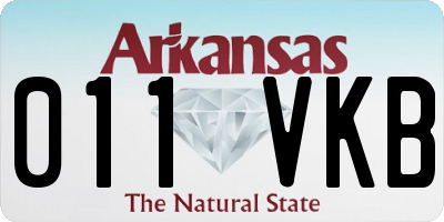 AR license plate 011VKB