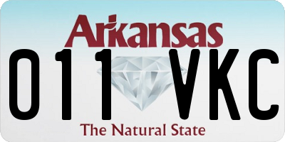 AR license plate 011VKC