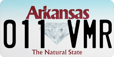 AR license plate 011VMR