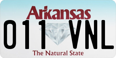 AR license plate 011VNL