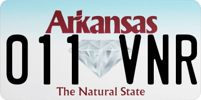 AR license plate 011VNR