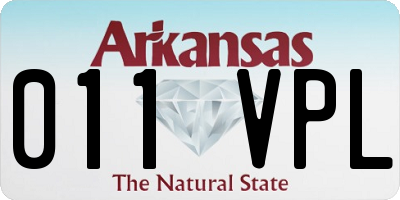 AR license plate 011VPL