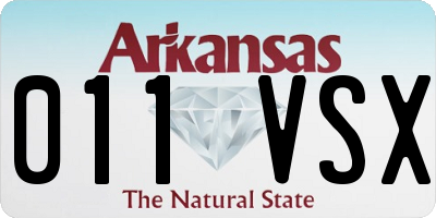 AR license plate 011VSX