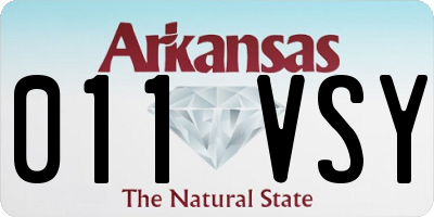 AR license plate 011VSY