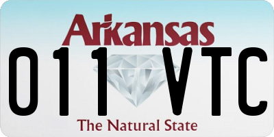 AR license plate 011VTC