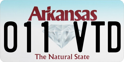 AR license plate 011VTD