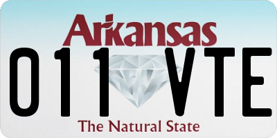AR license plate 011VTE