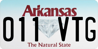 AR license plate 011VTG