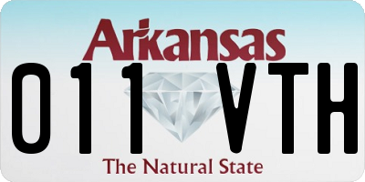 AR license plate 011VTH