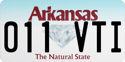 AR license plate 011VTI