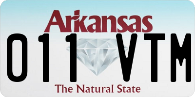AR license plate 011VTM