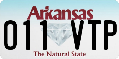 AR license plate 011VTP
