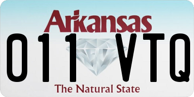 AR license plate 011VTQ