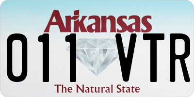 AR license plate 011VTR