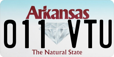AR license plate 011VTU