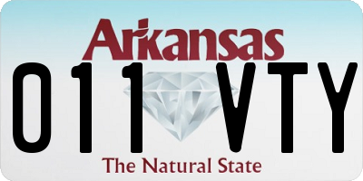AR license plate 011VTY