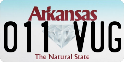 AR license plate 011VUG