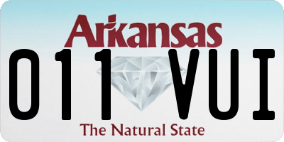 AR license plate 011VUI