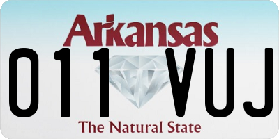 AR license plate 011VUJ