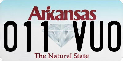 AR license plate 011VUO
