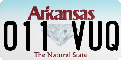 AR license plate 011VUQ