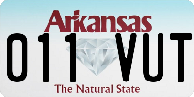 AR license plate 011VUT