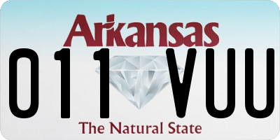 AR license plate 011VUU