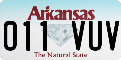 AR license plate 011VUV