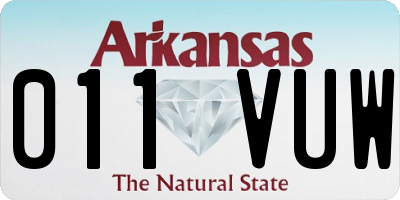 AR license plate 011VUW