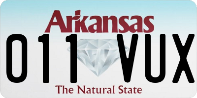 AR license plate 011VUX