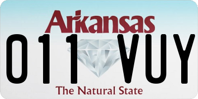 AR license plate 011VUY