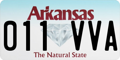 AR license plate 011VVA